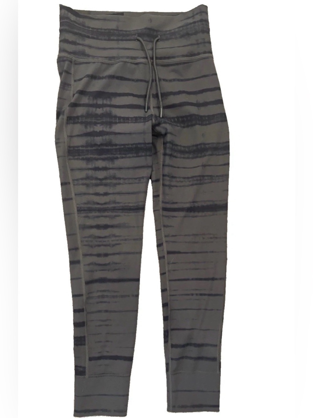 Vuori Women's Daily Grey And Black Line Leggings VW323 Size Medium